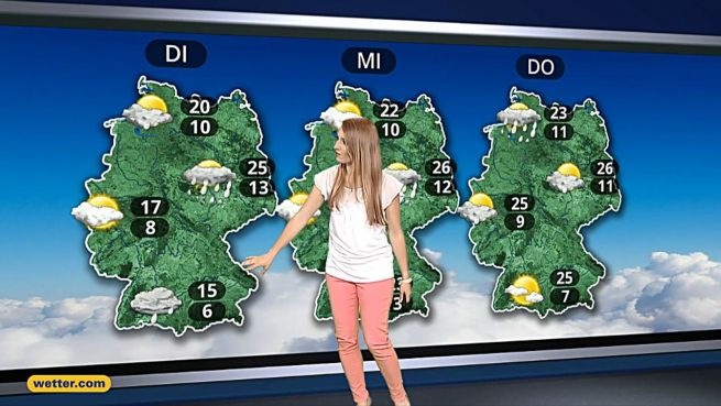 go to Das Wetter in Deutschland am 04. August 2016