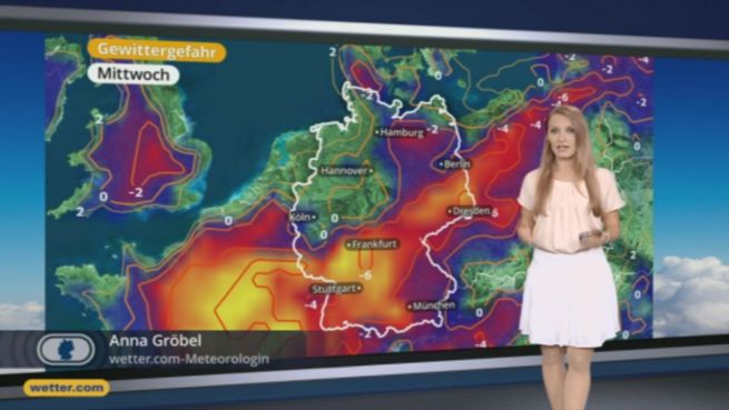 go to Das Wetter in Europa am 08. Juni 2016