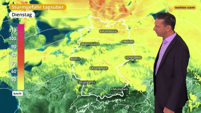 go to Das Wetter in Deutschland am 24. April 2018