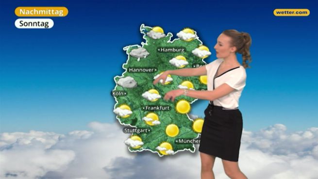 go to Das Wetter in Deutschland am 25. März 2018