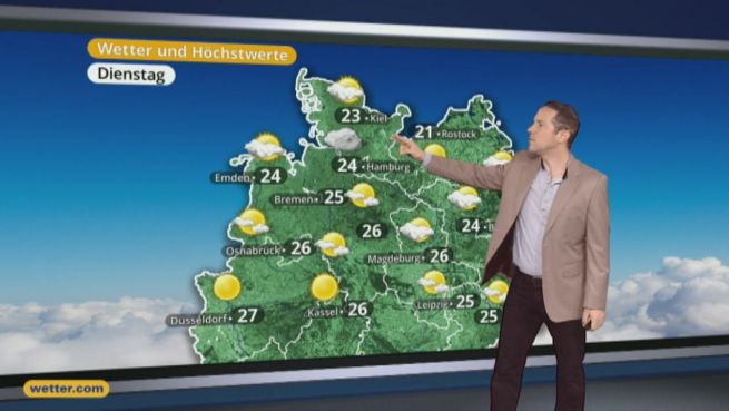 go to Das Wetter in Deutschland am 23. August 2016