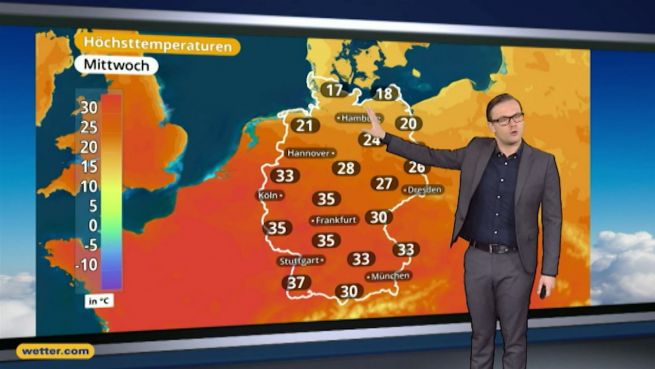 go to Das Wetter in Deutschland am 21. Juni 2017
