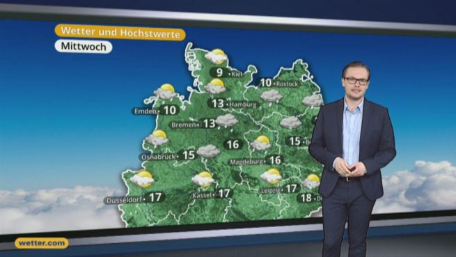 go to Das Wetter in Deutschland am 29. März 2017