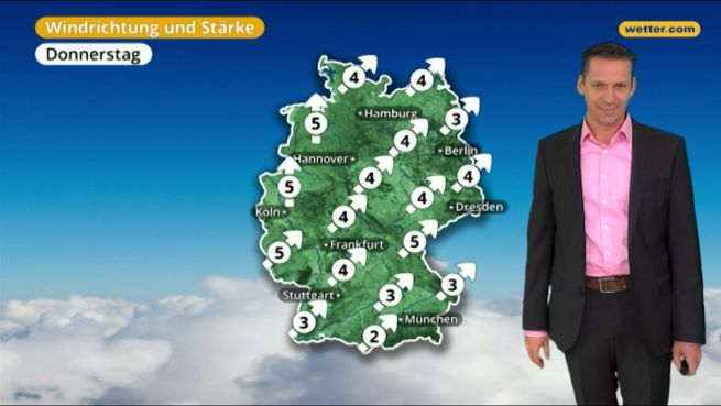 go to Das Wetter in Deutschland am 8. März 2018