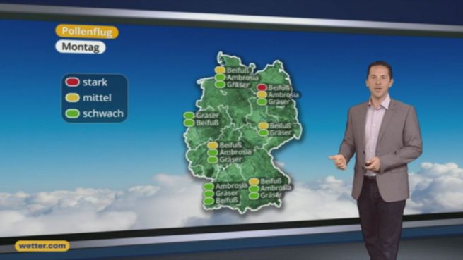 go to Das Wetter in Deutschland am 22. August 2016
