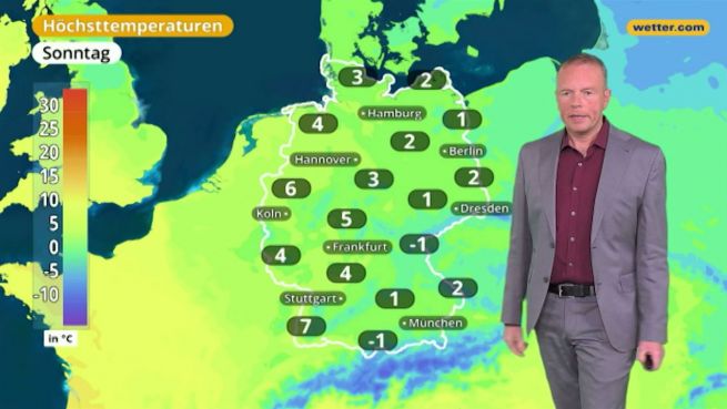go to Das Wetter in Deutschland am 21. Januar 2018
