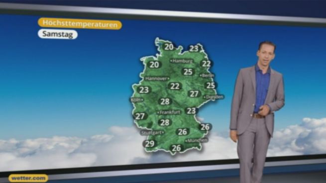go to Das Wetter in Deutschland am 13. August 2016