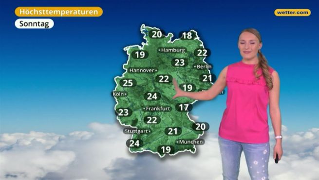 go to Das Wetter in Deutschland am 8. April 2018