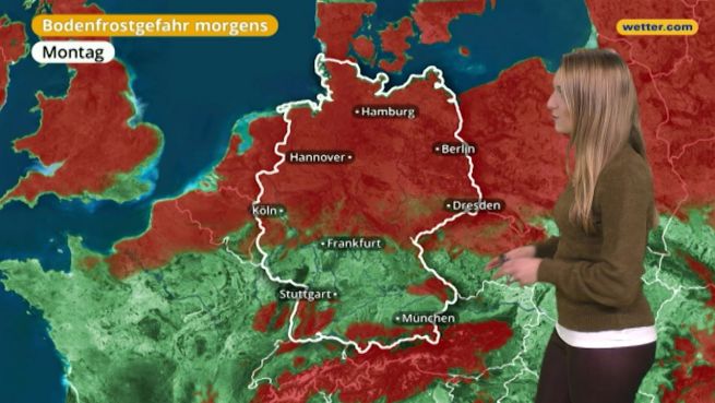 go to Das Wetter in Deutschland am 8. Januar 2018