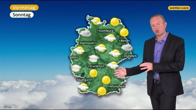 go to Das Wetter in Deutschland am 04. März 2018