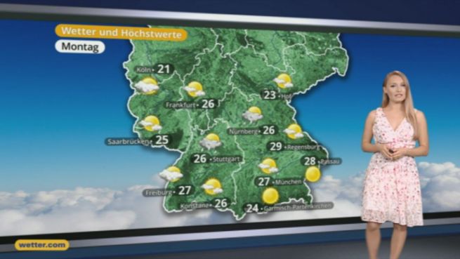 go to Das Wetter in Deutschland am 08. August 2016
