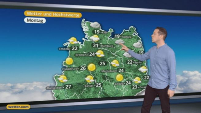 go to Das Wetter in Deutschland am 19. Juli 2016