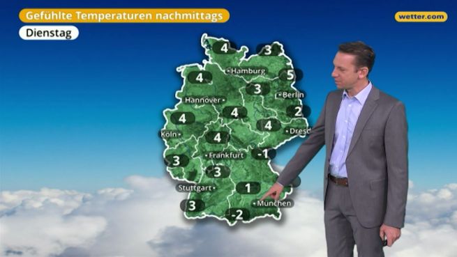 go to Das Wetter in Deutschland am 2. Januar 2018