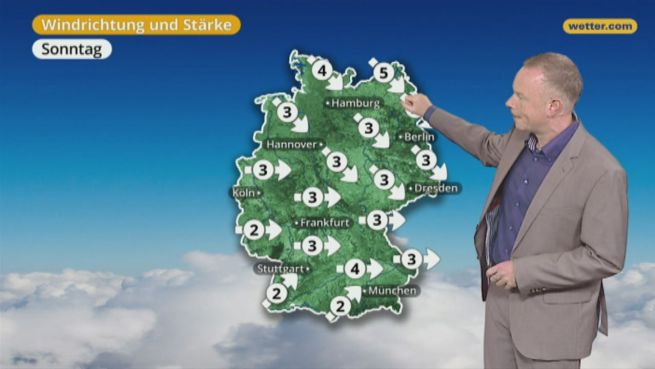 go to Das Wetter in Deutschland am 08. Oktober 2017